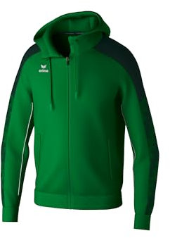 Erima Giacca da allenamento EVO STAR con cappuccio (1032403) Unisex - Bambini e ragazzi, smeraldo/pine grove, 140