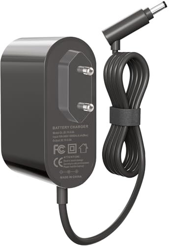 26.1V pour Dyson Animal V6 V7 V8 Absolute Aspirateur, 205720-02 Batterie Alimentation DC58 DC59 DC60 DC61 DC62 DC74, SV03 SV04 SV05 SV06 SV09 SV11 Motorhead Fluffy Extra Adaptateur 780MA
