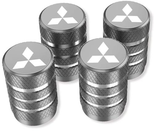 8 Set Ventilkappen Auto für Audi RS3 A8 Q3 Q5 Q7,Aluminium Reifenventilkappen Auto Reifenventil Kappe Staubkappen Dichtung für Stabilen Reifendruck,Grey