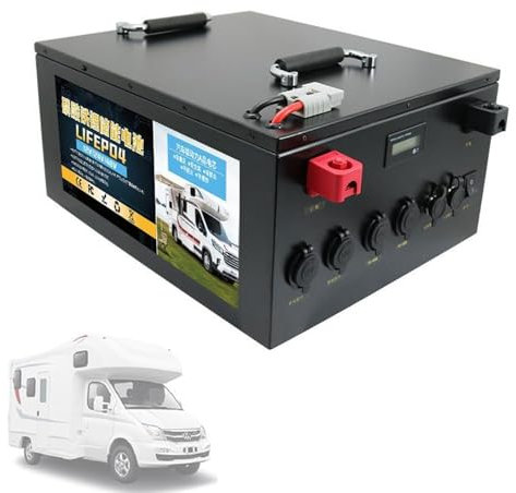WILLQ Batterie Lithium Voiture Touristique Tourisme 12V 24V 100AH 200AH 300AH 400AH 500AH Batterie LiFePO4 Batterie extérieure Stockage d'énergie photovoltaïque RV Batterie,24v 400ah