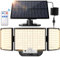 SIGRILL Luz Solar Exterior 212 LED, Focos Led Exterior Solares Sensor de Movimiento, 2200mAh Luces Solares IP65 Impermeable, Lampara Solar con Mando a Distancia (1 Paquete - Blanco Cálido)