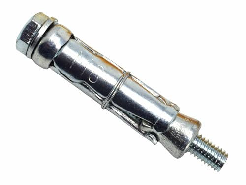 MasonMate MAMSALBM610 Loose Bolt Shield Anchor M6 x 10mm (50), Silver
