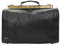 bupell Riziero Arztkoffer Maubügeltasche aus pflanzlich gegerbtem Leder - Vintage Pilotenkoffer/Reisetasche mit großer Öffnung - Handgefertigt in Italien - Nero