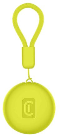 Cellularline Tracy Tag - Encuentra Objetos Compatible con Apple iOS Find Me - Compatible con Accesorios Airtag - Batería reemplazable (duración de 1 año) - Resistente al Polvo y al Agua - Amarillo