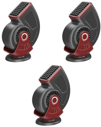TOPPERFUN 3pièces Chauffage De Voiture Portable Appareil De Désembuage Dégivrage Chauffage Pour Véhicule Et Usage Domestique Design Élégant