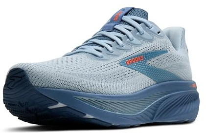Brooks Men’s Ghost 17 Neutral Running Shoe, Skyway/Moonlight/Orange, 10 UK