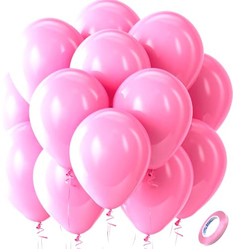 Ovanda 20 Stück 10 Zoll Luftballons Rosa,Helium Ballon Girlande Bogen Pink,Pinke Latex Ballons,Geburtstag Luftballons,für Frauen Mädchen Geburtstag,Hochzeit,Jahrestag,Verlobung,Valentinstag,Brautparty