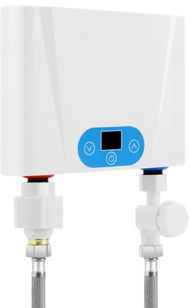 5500W 30-55℃ Elektronischer Durchlauferhitzer Küche Warmwasserbereiter 0.1-0.6Mpa Warmwasserspeicher IPX4 Boiler Untertischboiler Warmwasserboiler