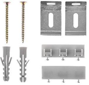 Lichtblick Flächenvorhang, Zubehör-Set für Vorhangschiene, 3-läufig Aluminium