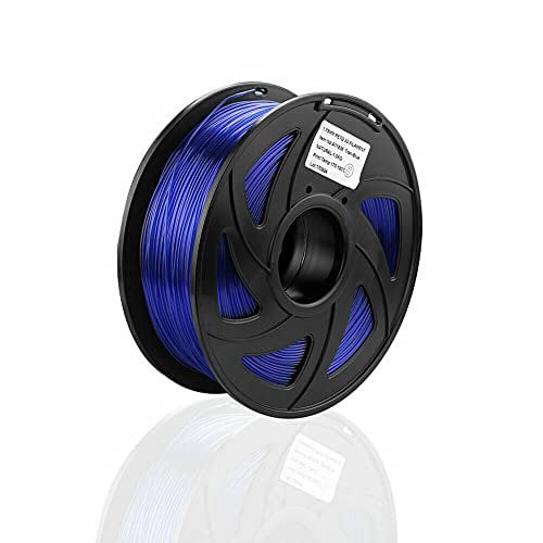 S SIENOC PETG Filament 1KG 3D Drucker 1,75mm Transparent Blau