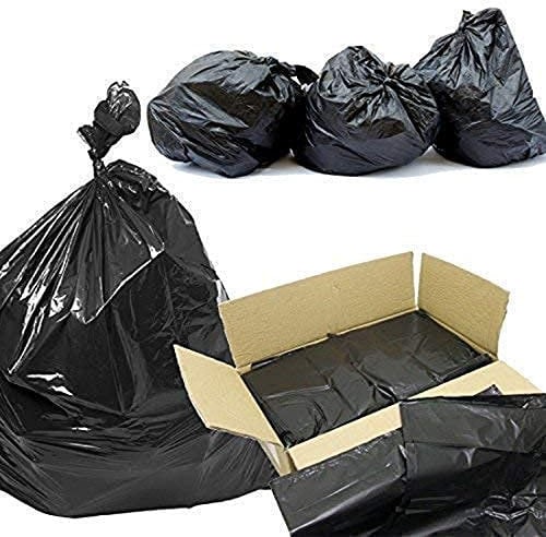 We Can Source It Ltd – Black Compactor Sack Bin Liners 20 x 34 x 47inch Bin Bags - 67mu Heavy Duty Compactor Sacks, Box of 100 Refuse Sacks for Industrial Waste