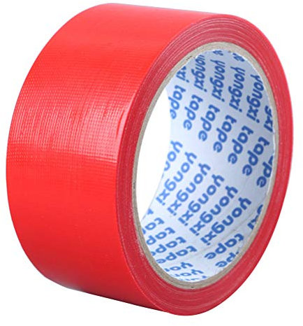 EXCEART Waterproof Tape Single Sided Carpet Tape Waterproof Carpet Tape Floor Rug Tape for Area Rugs and Carpets Red