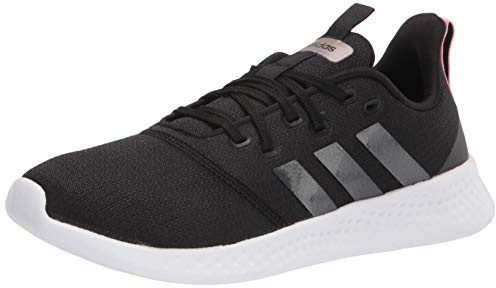 adidas Damen Puremotion Laufschuh, Schwarz/Grau/Super Pop, 39 1/3 EU