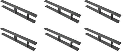 6 X Pfostenanker H-Träger 600X50X5 mm für 101mm / 100mm (10,1cm/10cm) Balken H-Anker Carport Pfostenträger Zaun Geländer