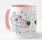 Vixar Windhund Rennhund Haustier Aquarell Regenbogen Kunst Farbige Tasse Tasse Geschenk Geburtstag Ostern Arbeit Büro Weihnachten Tee Kaffee (Rosa)
