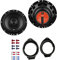 JBL Stage1 61F Lautsprecher mit Einbauset passend für Opel Astra J ab 2009 Türen vorne 400 W 165mm 2 Wege Koax