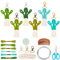 WEBEEDY 6 Packungen Gewebt Kaktus Keychain Handgemachte Böhmische Quaste Schlüsselanhänger Boho Weben Kaktusanlage Anhänger Geschenk Schmuck für Frauen Mädchen Junge