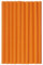 Krepppapier 50x200 cm Crepepapier für Handwerke, Kräuselpapier zur Dekoration, Schulpapier, Rollenpapier Elastizität, nicht abfärbende Farben, dunkel orange 10er Pack