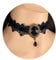 Bufenia Choker-Halsband mit Spitze, Gothic, schwarz, sexy Strass-Halsband, für Damen, Schmuck, verstellbar (B)