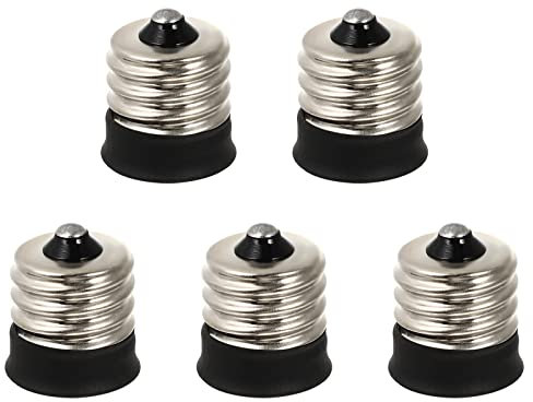 ibasenice Guhbirnenadapter 5 Stücke E17 Zu E14 Fassung Adapter Kupfer E17 Zu E14 Lampenfassung Adapter Für Glühlampen Led Halogen Energiesparlampen Candelabra Sockel Austausch