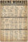UNBARD Boxing Knowledge Metall-Blechschild Boxen Workout Übungsführer Poster Kampfsport Club Schule Zuhause Wanddekoration Plakette 20,3 x 30,5 cm