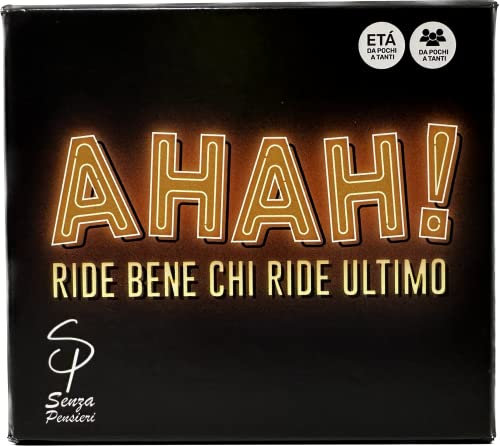 AHAH! Fahrt gut wer Letzte,Lustiges Kartenspiel,Für alle Altersgruppen,Grundregel: Nicht lachen !!! Spielen Sie in Gesellschaft, befreien Sie die Fantasie und lassen Sie sich von den Tipps leiten