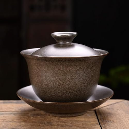 JIANNA Kung Fu ancien voyage Gaiwan Portable élégant céramique traditionnel Gaiwan classique rétro belle soupière thé accessoires