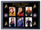Hochwertige Star Trek Captains signierte/signierte Drucke (A4, gerahmt, 34 cm x 24 cm)
