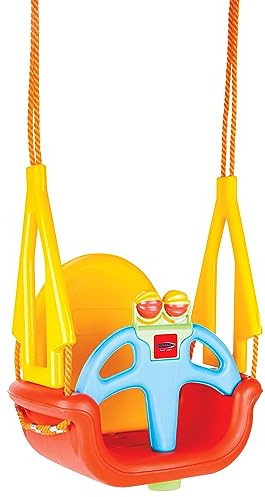 Kinderschaukel Grow with me 3in1 - Indoor- Outdoor geeignet, witterungsbeständiger Kunststoff, Sicherheitsbügel, Durch 4-fache Befestigung ist der Sitz kippsicher, Babyschaukel