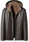 Herbst Und Winter Herren Lederjacke Dicke Schaffell Mäntel Mode Mit Kapuze Fleece Ledermäntel, 2367-Kaffee, L