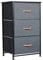 Panana Dresser Storage Tower Bedroom Cabinet Stand with Removable Fabric Drawers Bins for Closet - Steel Frame, Wood Top Organizer for Bedroom, Entryway, Closet, (3 Drawer)