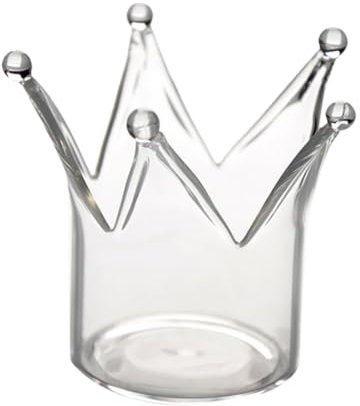 Warmhm 3 Stücke Leuchter Dekorative Zarte Krone Glas Romantische Kerzenhalter Hause Schmuck Einzigartiges Design