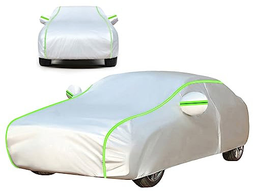 Autoabdeckung für Peugeot 208 5-Doors Facelift 2015 2012-2015, Autoabdeckung Outdoor,Wasserdicht atmungsaktiv Autoplane Auto Abdeckplane