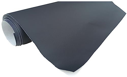 TAPHICEROS Leder Reparatur Set | Graphit, 100cm x 140cm | Meterware Kunstleder Selbstklebend Lederreparatur Lederflicken Set Hochwertiges Lederflickenset für Autositz Sofa Möbel Bürostuhl