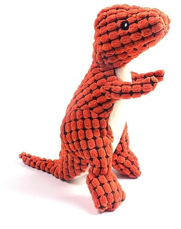 MEIION petmoment Dino Hundespielzeug Unzerstörbares Hundespielzeug Dino - Robust für Starke Kauer, Interaktives Plüschtier für Spielfreude