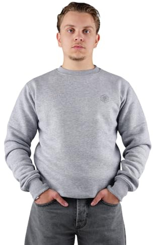 Picaldi Hustle Herren Sweatshirt mit dezentem Frontdruck Bequemer Streetwear Fit Moderner Rundhals Pullover für Alltag Freizeit und Urban Look