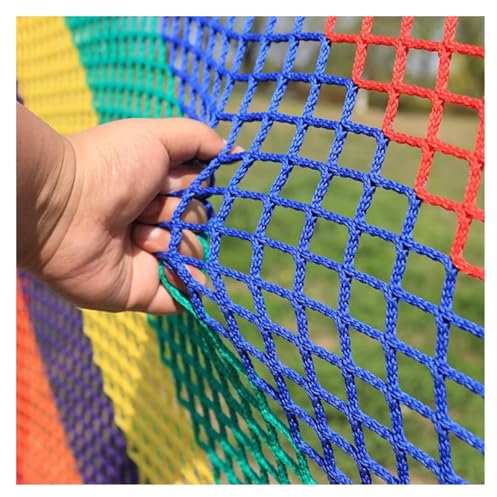 DTVEW Climbing Net for Outdoor Rope Netting 4cm/4mm Safety Netting for Railings Playground Climbing Net Polyester Knotless Rope Net(Size:2x2m)