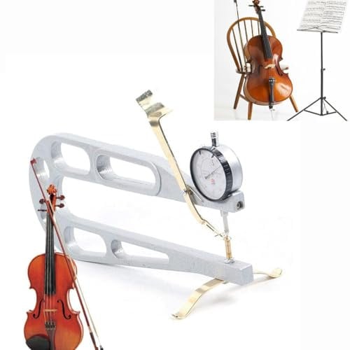 HLGKBY Comparatore per Spessore Violino, comparatore Antiurto e Set di Base Magnetica, Campo di Misura 0-20 mm, profondità della Gola 12/305 MM, Strumento per liuteria