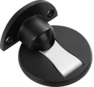 TRENTSNOOK Magnetic Door Stop Magnet Door Stop Magnet Door Frame Nail Free Sticker Hidden Door Stop Floor Furniture Hardware(Black)