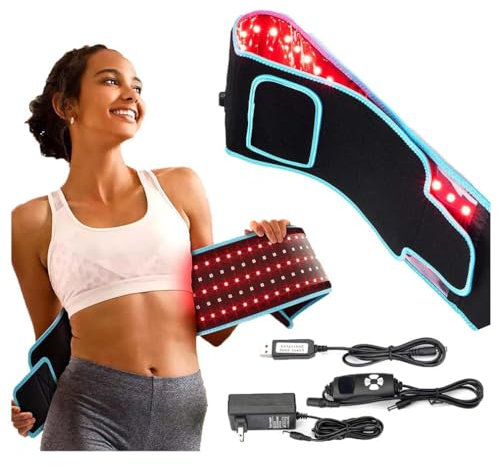 Slim Gleam Wrap | Red Light Therapy for Weight Loss, Red Light Therapy Lamp,Red Light Belt,Red & Near Light Therapy Belt,Wearable Wrap Portable Light Therapy Pad,High Power Red Light Device