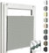 Home-Vision® Premium Doppelplissee Wabenplissee ohne Bohren mit Klemmfix (Weiß-Grau-Grün, B95cm x H200cm) Modern Klemmfix Blickdicht Plissee Sonnenschutz Hitzeschutz Jalousie für Fenster Thermo