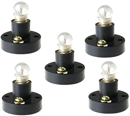 ibasenice 5 Pièces Support de Lampe à vis matériel de Laboratoire de Physique Ampoule Miniature e10 Coque Batterie Boite Pile Lampe de Poche Lampe Torche Porte-lumière expérimental Plastique