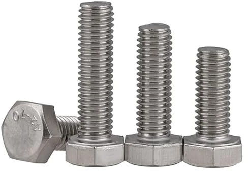 Sechskantschrauben, Edelstahlschrauben, metrisches Außengewinde aus Edelstahl 304, Außensechskant-Sechskantschraube M10 M12, 1 Stück(M12x180)