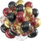 Luftballons Rot Schwarz Gold, 60 Stück 12 Zoll Burgunder Schwarz Gold Latex Luftballons Metallic Gold Luftballons mit Konfetti Party Ballons, Party Luftballon für Geburtstag Hochzeit Gender Jahrestag