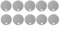 10 Pcs Toilet Seat Hinge Cover, Toilet Seat Hinge Fixings, Quick Release Toilet Seat Top Replacement Kit, Toilet Seat Bolt Fittings (50mm)