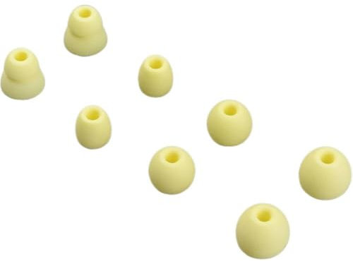 Punte dell'orecchio per Flex/Beats X/Powerbeats Pro, punte di auricolari Bluetooth senza fili in silicone, punte di ricambio antiscivolo per cuffie accessori (giallo)