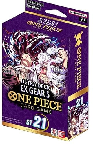 One Piece Card Game Starter Deck EX Gear5 ST21 ENG + Toploader