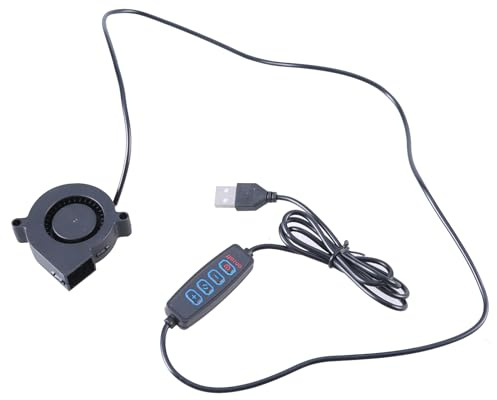 USB 5V Powered Computer Cooling Blower Fan 50x50x15mm Adjustable Speed 3500RPM With Switches Cooling Fan For PC Printer Centrifugal Cooling Blower