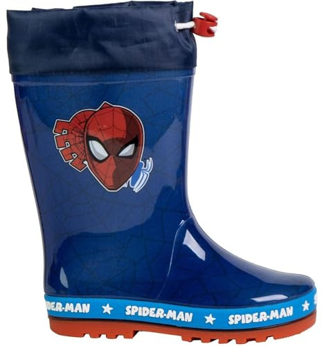 CERDÁ LIFE'S LITTLE MOMENTS Botas Lluvia Spiderman de PVC para Niños Calzado Impermeable Oficial, Cómodo Y Resistente, Stivali in Gomma Unisex-Bambini, Uomo Ragno, 28 EU