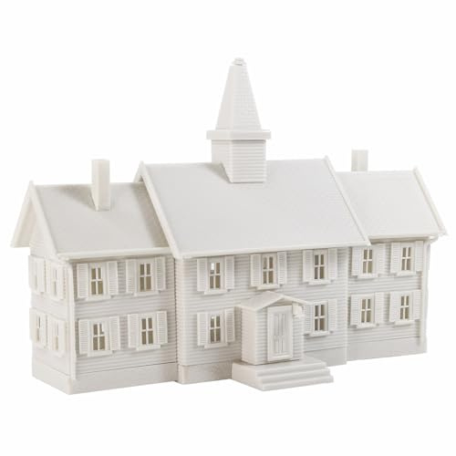 Evemodel 1 Set Spur N 1:160 Selbstbau Miniaturhaus-Set: Weiße Kunststoff-Bausätze Architekturstilen – zum Selbermontieren für Modellbauer und Hobbyisten (mit Turmstruktur)